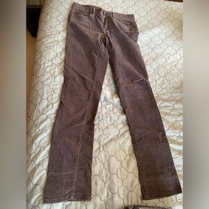 Calvin Klein Gray Corduroy Straight Leg Pants